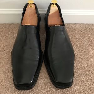 Donald J Pliner Rex Black Leather Loafer